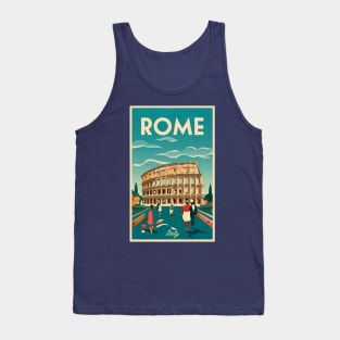 A Vintage Travel Art of Rome - Italy Tank Top